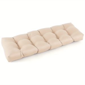 Giantex Outdoor Indoor Bench Cushion Patio Chair Cushion 52" x 19.5" x 6" Beige