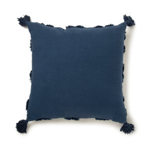 Tufted Decorative Square Throw Pillow, 20" x 20", Navy, 1 per pack