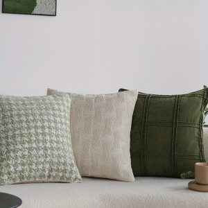 Modern light luxury throw pillow Green Chenille Throw pillow pillow sofa cushion Bay window decorative back pillow