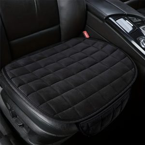 Universal Oval Car Seat Cushion With Polyester Fiber, Sponge Filler, Soft & Breathable, Anti-Slip, Lightweight & Portable, All-Season Protection For Vehicle Seats - Hand Washable